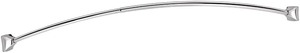 lot 37066 image: Moen Curved Shower Rods Chrome Adjustable Curved Shower Rod - Retails for $43.43