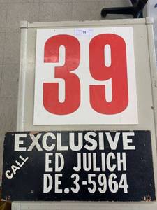 lot 11 image: Vintage Wooden Signs