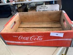 lot 12 image: Vintage Coca-Cola Wooden Crate