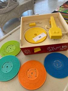 lot 55 image: Vintage Fisher Price Music-Box Record Player