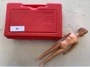 lot 62 image: Lego Case and Vintage Ken Doll