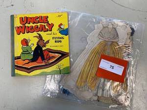 lot 75 image: Martha Washington Paper Doll & Uncle Wiggly and his Flying Rug Book