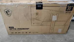 lot 11725 image: MSI Full HD Non-Glare 1ms 2560 x 1080 Ultra Wide 200Hz Refresh Rate HDR Ready USBDPHDMI Smart Headset Hanger FreeSync 30Gaming Curved Monitor (Optix MAG301CR) - Damaged- PartsRepair