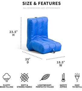 lot 11737 image: Big Joe Grab & Go Bean Bag, Pacific Smartmax