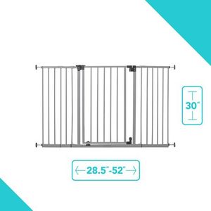 lot 11746 image: Summer Infant Secure Space Extra-Wide Safety Gate Grey Extra Wide
