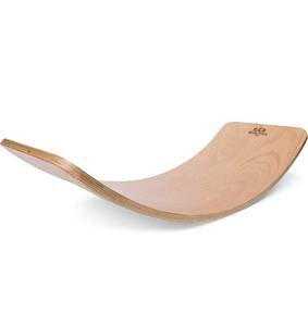 lot 11747 image: Kinderfeets, Kinderboard, Waldorf Original Wooden Balance Board for Toddlers, Kids, Teens, Adults (Natural)