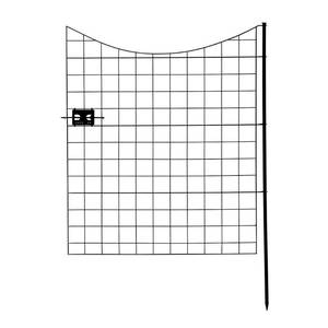 lot 11755 image: 41in Semi-Permanent Black Metal Garden Fence Gate