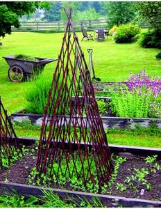 lot 11769 image: Expandable Willow Teepee for Outdoor Garden, 59 Tall