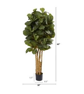 lot 11869 image: 5ft Fiddle Leaf Fig Artifical Tree