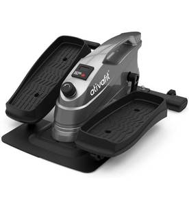 lot 11880 image: Ativafit Under Desk Elliptical Bike, Pedal Exerciser, Mini Elliptical Machine with Non-Slip Pedal, Display Monitor and Adjustable Resistance, Compact Home Office Trainer Fitness Peddler