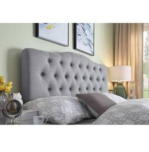 lot 11884 image: Rosevera Darax Upholstered Panel Headboard, Queen, Gray