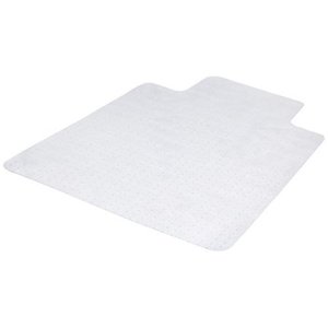 lot 11898 image: Basics Polycarbonate Carpet Chair Floor Mat with Lip - 47 x 35