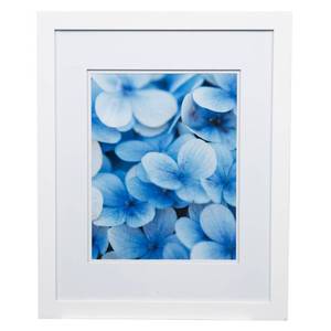 lot 11919 image: Gallery Solutions 16x20 Wide White Frame with Double Mat For 11x14 Image