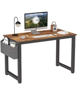 lot 11937 image: Cubiker Computer Desk 47 Sturdy Office Desk Modern Simple Style Table for Home Office, Notebook Writing Desk with Extra Strong Legs, Rustic