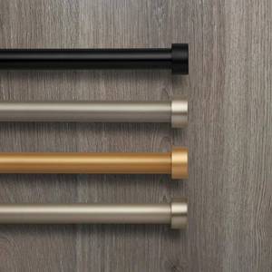 lot 7020 image: Serena Adjustable 48-86 Curtain Rod with Cap Finials