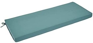 lot 7027 image: Amazon Basics Outdoor Patio Bench Cushion 45 x 18 x 3 Inches, Cyan Blue