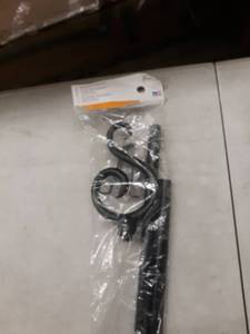lot 5471 image: Kenney Scroll Hook Window Curtain Rod, 86 To 120-inch, Black