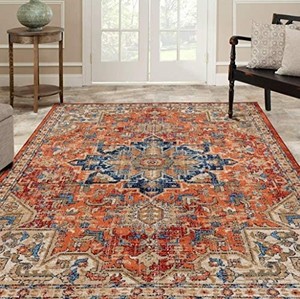 lot 5492 image: Luxe Weavers Howell Collection Red Oriental 8x10 Area Rug 2527 8 X 10 Red