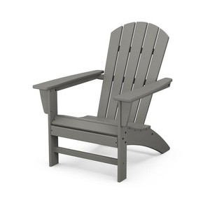 lot 7058 image: Classic Adirondack Mahogany Plastic Frame Stationary Adirondack Chair(s) with Slat Seat