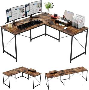 lot 8738 image: L-shaped desk