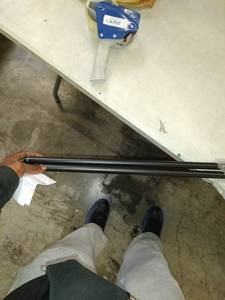lot 8774 image: Curtain Rods Black