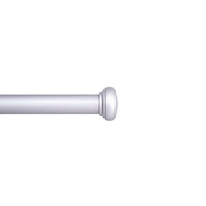lot 9655 image: Kenney 1 Weaver IndoorOutdoor Rust-Resistant Curtain Rod, 72-144, Brushed Nickel
