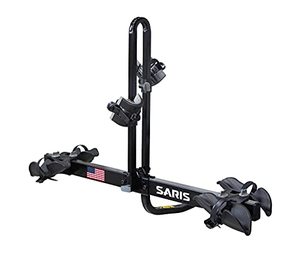 lot 9658 image: Saris Freedom Bike Hitch Car Rack, 2-Bicycle Carrier, Black
