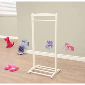lot 9667 image: Home Craft Kids Clothes Rack, White