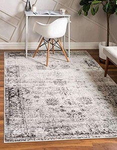 lot 10234 image: Unique Loom Sofia Collection Traditional Vintage Gray Area Rug