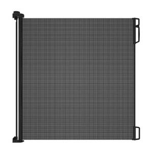 lot 10256 image: Perma Extra Tall & Extra Wide Outdoor Retractable Gate, Up to 71 in. W, Black