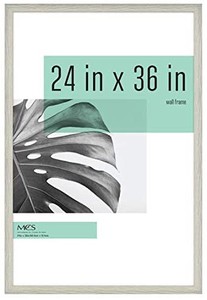 lot 10257 image: MCS Industries Studio Gallery Frames, 24x36 in, Gray Woodgrain