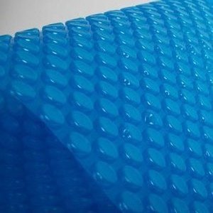 lot 10267 image: Blue Wave 12-mil Solar Blanket for Rectangular In-Ground Pools Blue