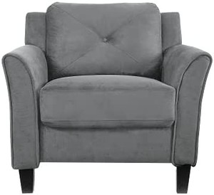 lot 10289 image: LifeStyle Solutions Collection Grayson Micro-fabric Chair, 35.43x 32x 32.68, Dark Gray