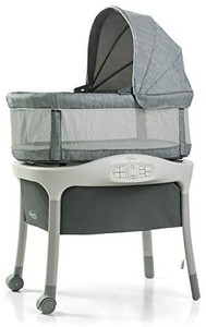 lot 10297 image: Graco Move n Soothe Bassinet  Baby Bassinet
