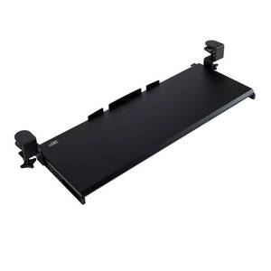 lot 22450 image: Seville Classics Air lift 360 Clamp-On Extra-wide under Desk Sliding Ball-Bearing Keyboard Tray