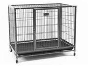lot 22477 image: Homey Pet 37 Heavy Duty Metal Dog Pet Crate&nbsp