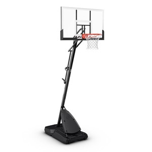lot 22479 image: Spalding 54 Shatter-proof Polycarbonate Exactaheight� Portable Basketball Hoop
