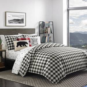 lot 206 image: Eddie Bauer Blackwhite Mountain Plaid King - 3 Piece Retail$119.49