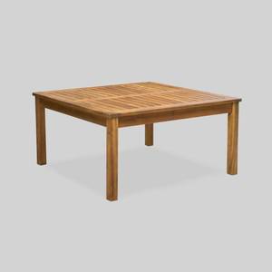 lot 219 image: Perla Outdoor Acacia Wood Square Coffee Table by Christopher Knight Home Retail$146.49
