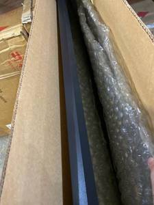 lot 223 image: Meade Black Framed Mirror 28 x 60