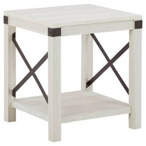 lot 240 image: Bayflynn Square End Table White - Signature Design by Ashley