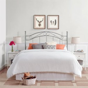 lot 241 image: Avenue Greene Irma Metal FullQueen Size Headboard Retail$115.49