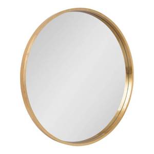 lot 267 image: Kate and Laurel Travis Round Wood Accent Wall Mirror Retail$153.49