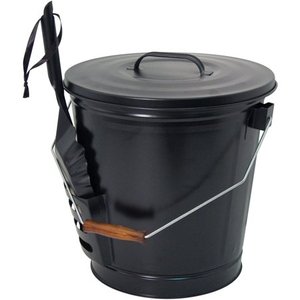 lot 278 image: Panacea Black Matte Metal Ash Container and Shovel Set