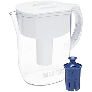 lot 282 image: Brita Water Pitcher with 1 Longlast Filter, Large 10 Cup, White