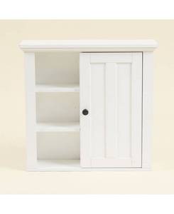 lot 316 image: Includes Hardware - White - Painted - Wall Cabinet - MDF - Assembly Required - Traditional - 12-24 Inches - 18 to 34 Inches