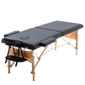 lot 341 image: Massage Table Massage Bed Spa Bed 73 Inch Height Adjustable 2 Folding Portable Massage Table W Carry Case Salon Bed