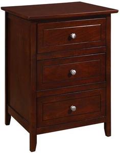 lot 1298 image: Glory Furniture Daniel 3-drawer Wooden Nightstand- Retail$159.99