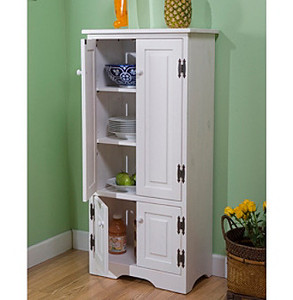 lot 1326 image: Versatile Wood 4-Door Floor Cabinet