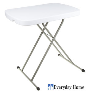 lot 1402 image: Folding Table, Foldable Table and TV Tray by Everyday Home, 26 x 18 x 27 (Great for Laptops)